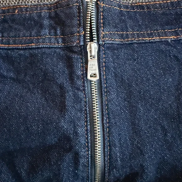 Avec Les Filles Indigo Denim Skirt - Picture 4 of 8